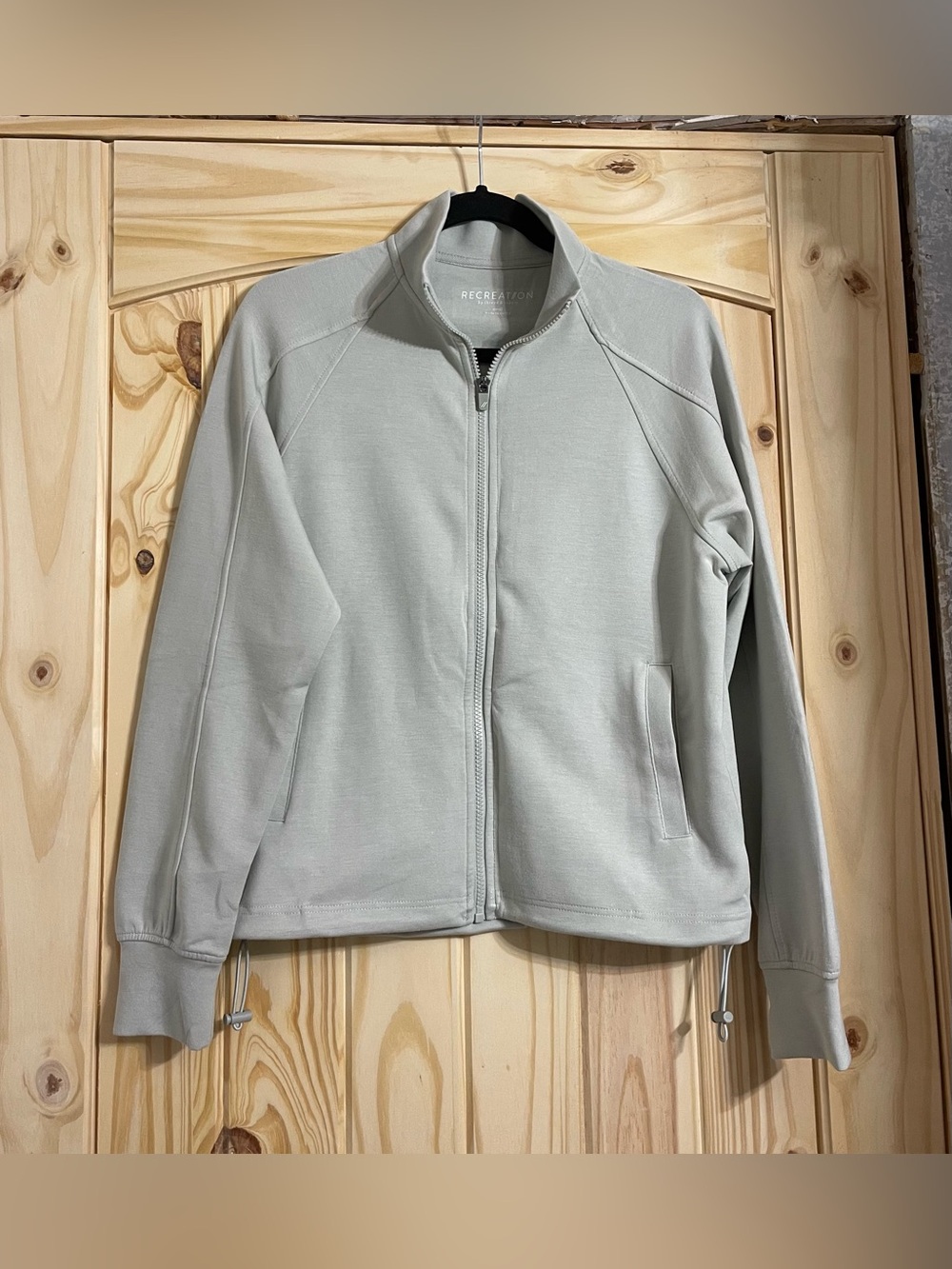 Recreation by Thread & Supply Mint Green Zip Up Top